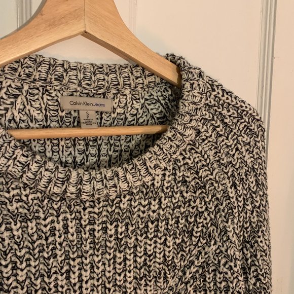Calvin Klein Salt & Pepper Knit Sweater - Picture 3 of 6